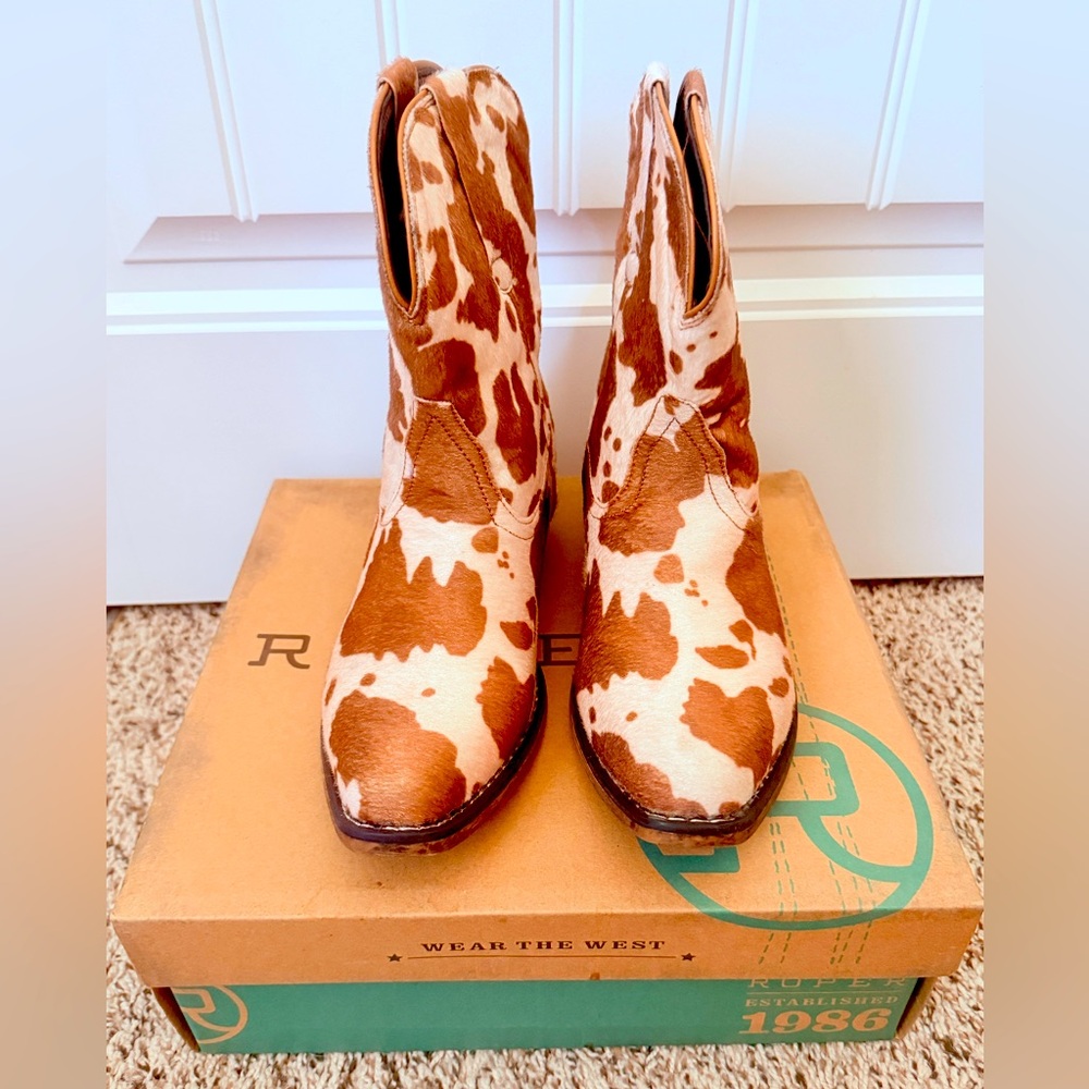 ROPER EMMA TAN 8.5 Ankle Boots